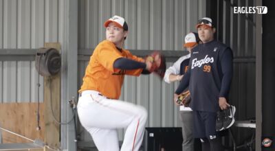 柳賢振緊盯牛棚！王彥程練投80球