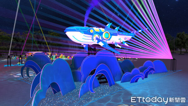 ▲▼  2026台灣燈會「永續海洋燈區」，加入英雄戰將行列守護海洋  。（圖／嘉義縣政府提供）