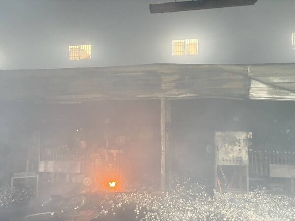 ▲彰化秀水鄉鐵皮工廠火警。（圖／民眾提供）