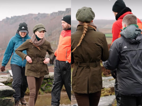 凱特王妃綁麻花辮好俏麗　健走秀英式戶外時尚