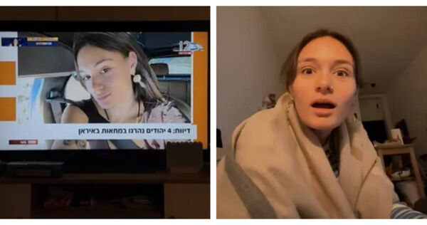 以色列女子錫安透過社群平台發文澄清「我還活著」，影片中可見她坐在家中表示震驚。（圖／翻攝自IG，nnnnoya）