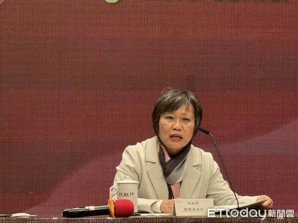 ▲▼內政部長劉世芳出席行政院會記者會。（圖／記者陳家祥攝）