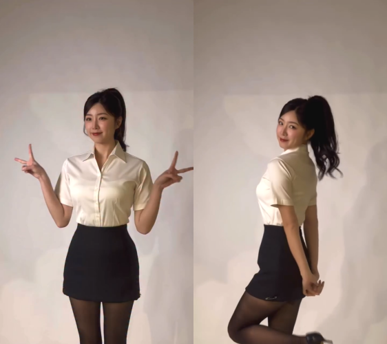 安芝儇OL套裝「100公分逆天美腿」全看光 11秒超犯規短片曝