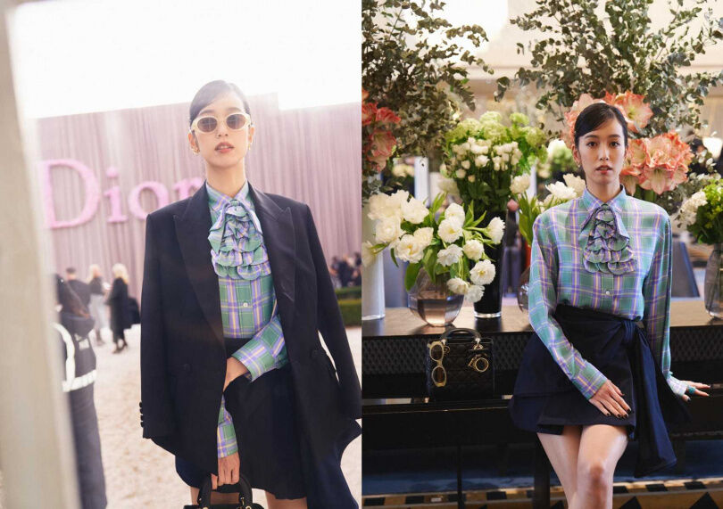 幸運草襯衫超搶鏡！陳庭妮的高段位穿搭公式一次解析，關鍵在這些細節