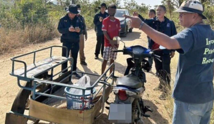 ▲▼泰男童遭「阿嬤31歲小男友」凌虐丟包深山。（圖／翻攝自Khaosod）