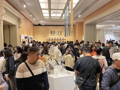奇美埃及展商店「明起改單向通行」　看完展才能買
