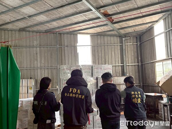 食藥署到融琦國際有限公司稽查。（圖／食藥署提供）