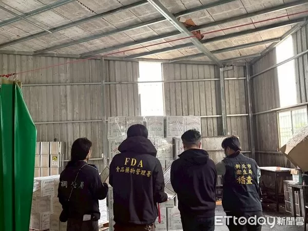 食藥署到融琦國際有限公司稽查。（圖／食藥署提供）