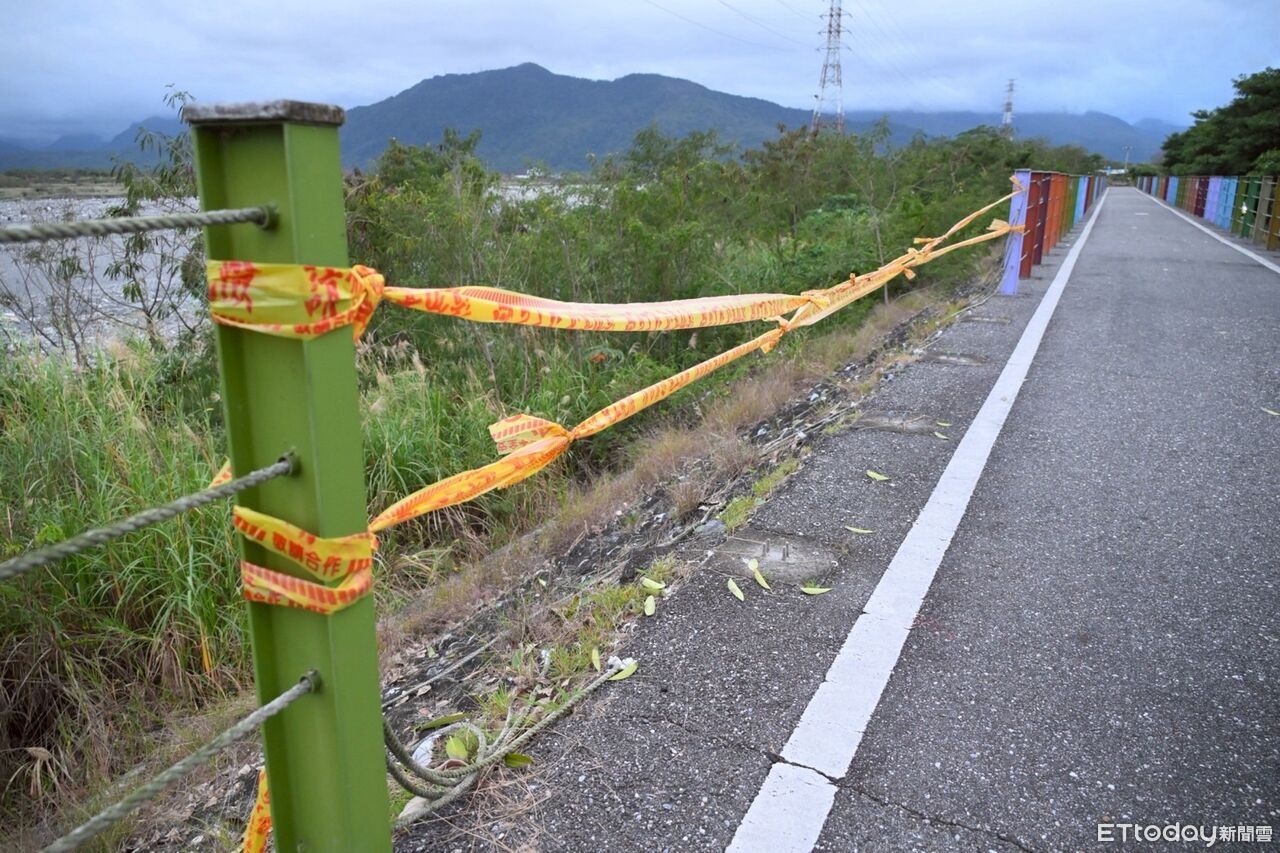 宵小猖獗!花蓮吉安自行車道護欄遭破壞 4根鋼柱遭拔走