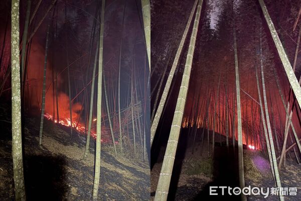 ▲雲林草嶺村驚傳山林火災。（圖／民眾提供）