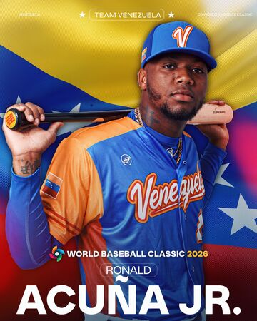 ▲ 阿庫尼亞（Ronald Acu&ntilde;a Jr.）確定將代表委內瑞拉出戰今年3月舉行的世界棒球經典賽（WBC）          。（圖／MLB X）
