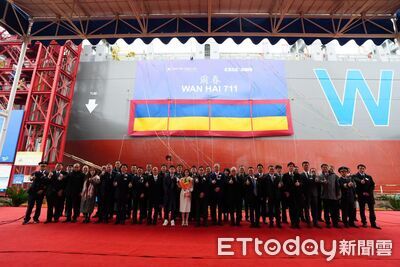 萬海7千箱新造船「爾春輪」命名典禮　今年6艘熱門中型船交船添業績