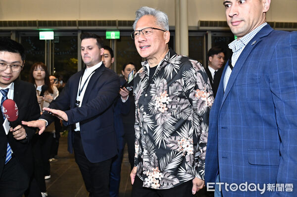 ▲▼NVIDIA尾牙，黃仁勳會前受訪。（圖／記者李毓康攝）
