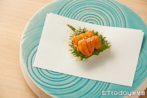 ▲紫蘇海膽。（圖／元一提供）