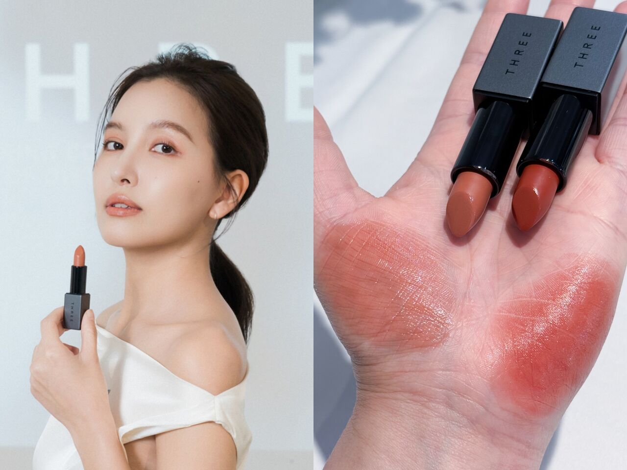 嬌蘭,SUQQU,THREE,彩妝,唇膏,。（圖／品牌提供、記者李薇攝）