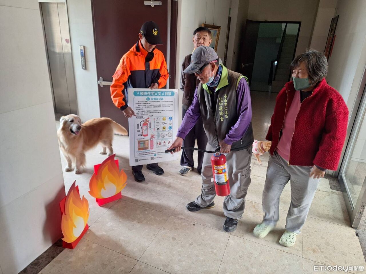 春節將近用火用電要注意 南消五大隊啟動災後訪視強化防火宣導