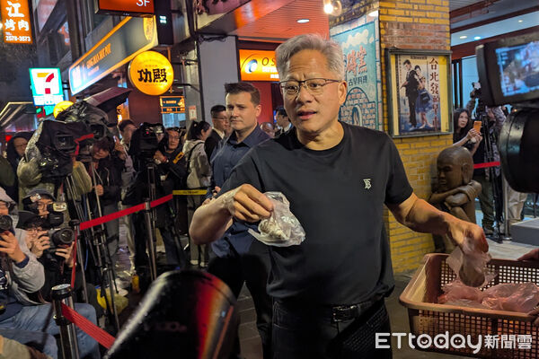 ▲黃仁勳再度訪台，是否與台北市長蔣萬安會面、出席北士科T17、T18簽約成為關注焦點。（圖／記者林敬旻攝）