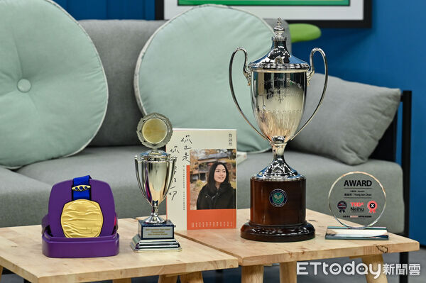 ▲詹詠然獎盃。（圖／記者李毓康攝）