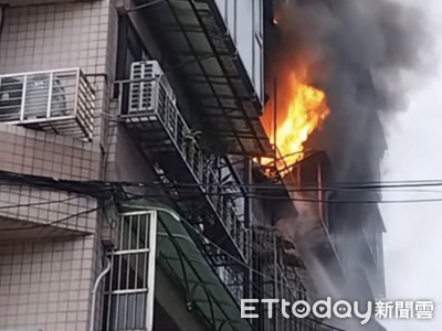 快訊／北市信義區住宅大火！火舌猛竄陽台　1傷1命危搶救中