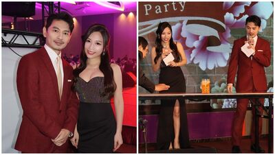 蔡尚樺「上下全露」主持尾牙!低胸包不住超兇上圍 事業線被看光