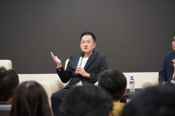 ▲平野惠一1月31日受邀日本台灣交流協會舉辦的文化講座。（圖／截自日本台灣交流協會Facebook）