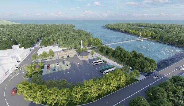 ▲▼屏東港口吊橋。（圖／屏東縣政府提供）