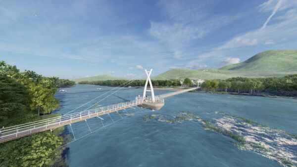 ▲▼屏東港口吊橋。（圖／屏東縣政府提供）