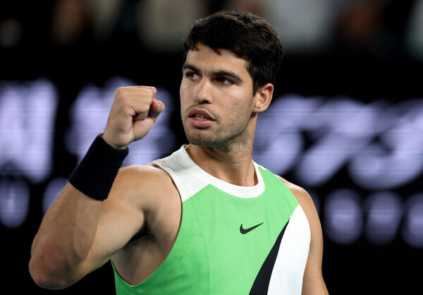 ▲22歲西班牙世界球王艾卡拉茲（Carlos Alcaraz）。（圖／路透）