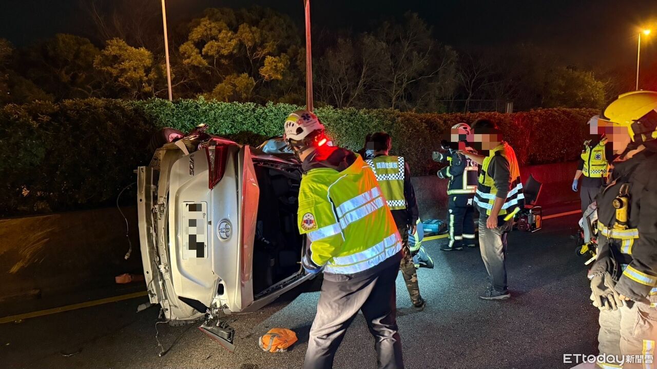 國3連環撞1死2傷!肇事21歲駕駛疑恍神「車距太近」釀禍