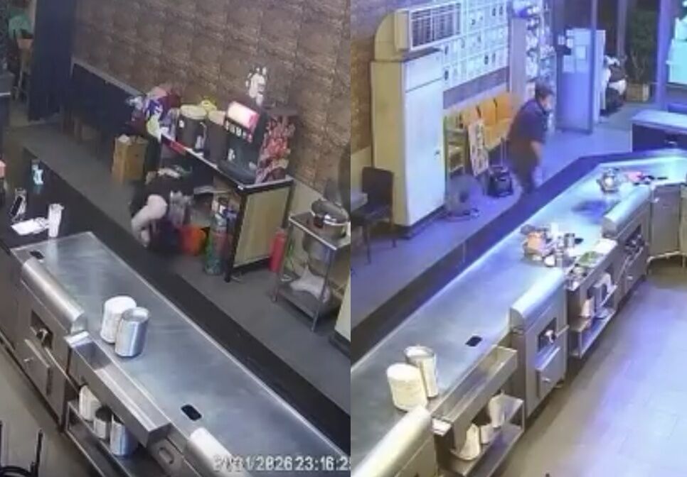 台南店員迎客「撲街掉褲」!男客轉身狂奔又回頭蒐證…8萬人笑翻