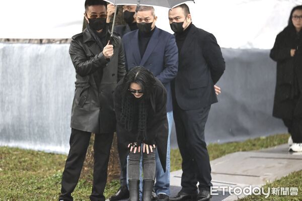 ▲▼大S雕像落成儀式。（圖／記者徐文彬攝）