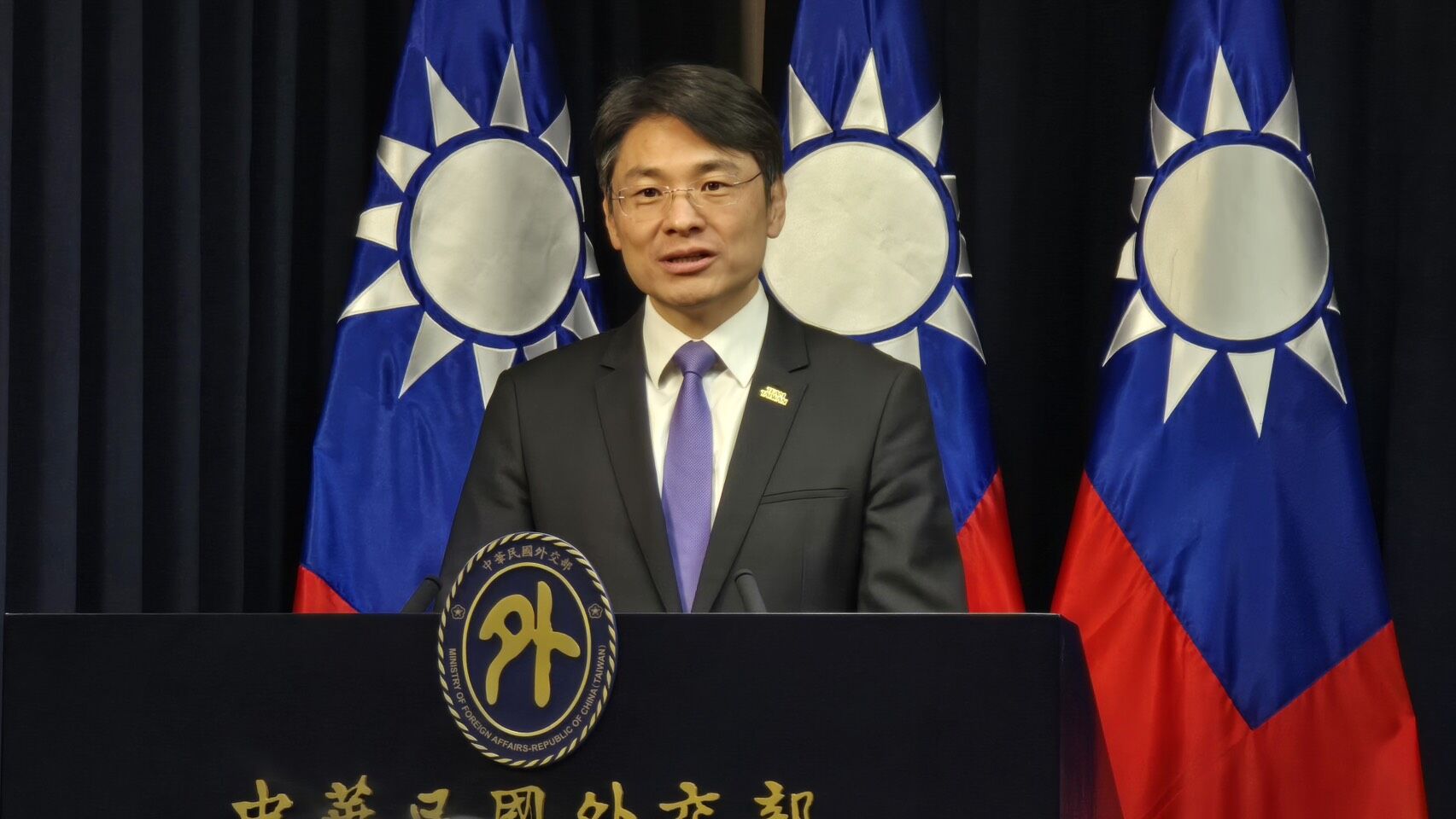 ▲▼外交部發言人兼公眾會執行長蕭光偉。（圖／記者詹詠淇攝）