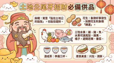 土地公「尾牙求財」攻略一次看！　把握黃金6小時旺整年