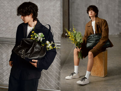 王一博休閒男友造型演繹JIMMY CHOO新包！可折疊大容量設計男女都能背