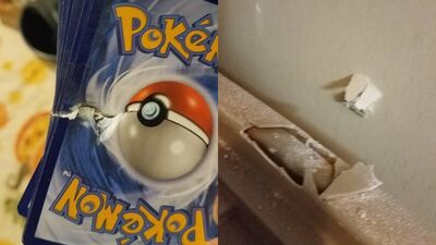 寶可夢救一命！子彈射穿牆「竟被卡牌擋下」　他睡夢中死裡逃生