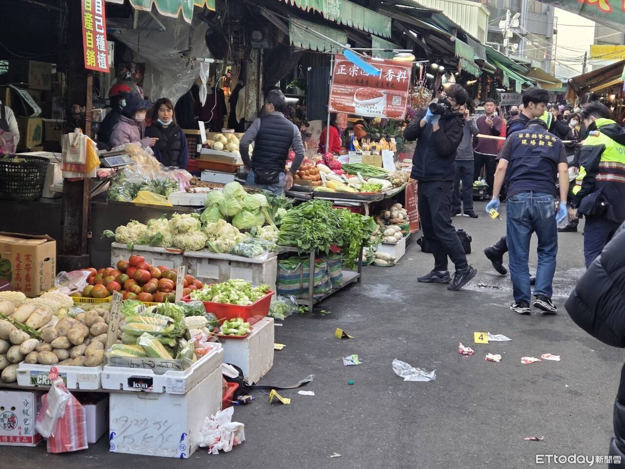 南苗市場砍人案釀3傷!疑因借手機不成 警還原開2槍過程