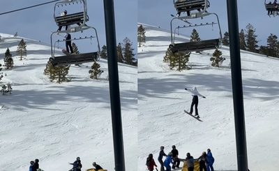 12歲女童跌出滑雪纜車　「苦撐懸掛8公尺半空」脫手墜地畫面曝