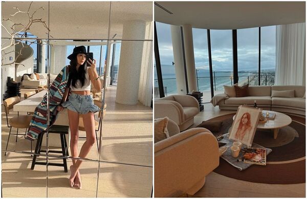 孫芸芸也曾分享澳洲豪宅照片，擁有大片落地窗和無敵海景。（翻攝aimeeyunyunsun IG）