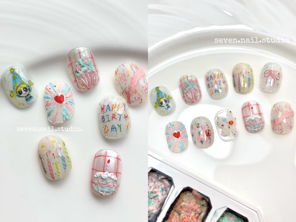 ▲生日美甲     。（圖／翻攝自IG）