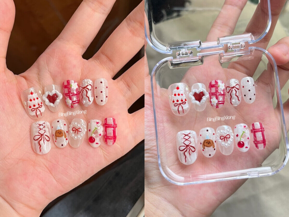 ▲生日美甲     。（圖／翻攝自IG）