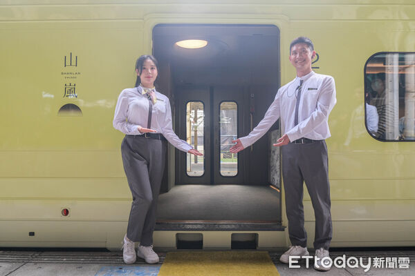 ▲雄獅x台鐵觀光列車「山嵐號」今（4日）正式駛向西部，宣布自4月3日起首度行駛台南至彰化路線,山嵐號。（圖／記者彭懷玉攝）