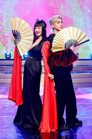 ▲畢書盡與陳美鳳合作唱跳。（圖／民視提供）