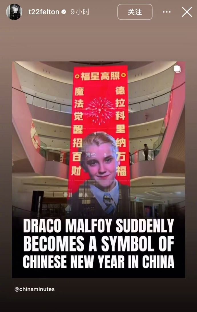 ▲▼《哈利波特》馬份變馬年吉祥物！陸網瘋貼「馬爾福春聯」。（圖／翻攝自IG）