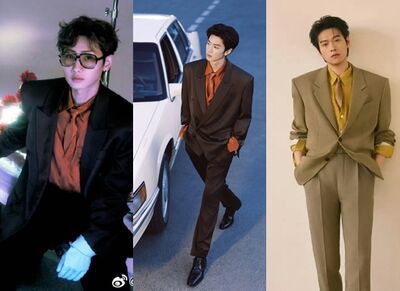微博之夜／3大咖男星撞衫超尷尬！「連眼鏡都戴同款」　造型師挨轟