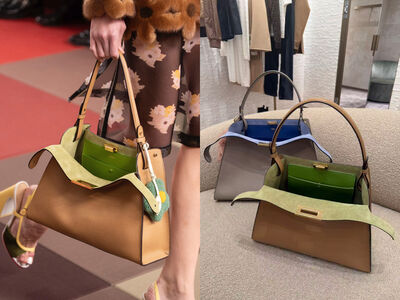 包開箱/FENDI Way鬆弛感大包春夏新登場!麂皮撞色內襯超有質感