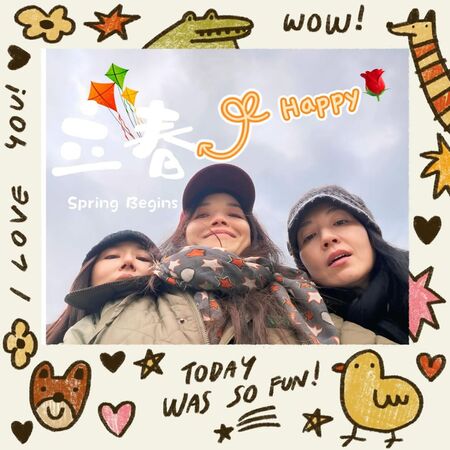 林心如（左起）舒淇、林熙蕾曬出「死亡角度」照片。（翻攝sqwhat IG）