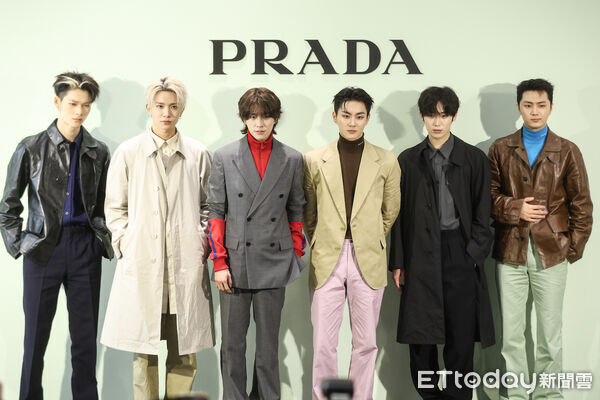 ▲韓團ENHYPEN出席Prada開幕活動。（圖／記者林敬旻攝）