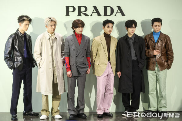 ▲韓團ENHYPEN出席Prada開幕活動。（圖／記者林敬旻攝）