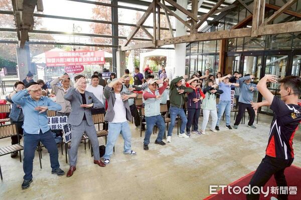 ▲主辦單位舉行記者會宣布，「動吃懂吃」吃貨路跑將於3月21日在崙背千巧谷登場。（圖／記者游瓊華翻攝）