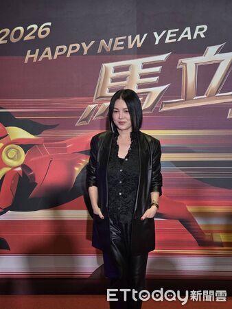▲苗可麗今天出席三立尾牙。（圖／記者葉文正攝）